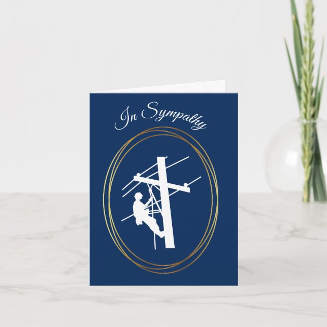 Lineman Sympathy Card (Front)