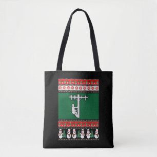 Lineman Ugly Christmas Sweater Tote Bag