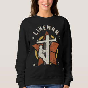 Lineman Vintage Retro Classic Sweatshirt