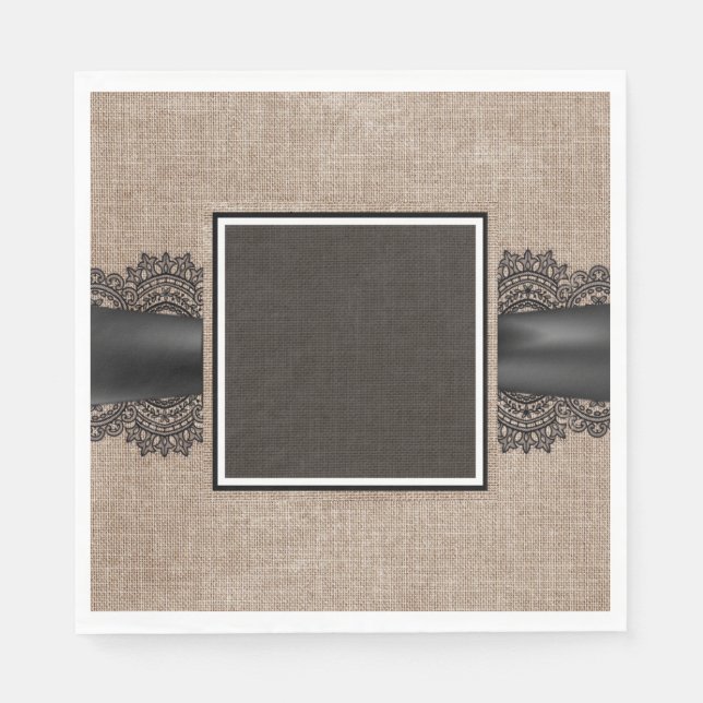 Linen and lace napkin (Front)