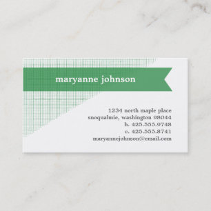 Linen Banner Personal Calling Card