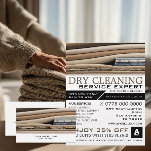 Linen Bedsheets, Dry Cleaners, Cleaning Service Business Card