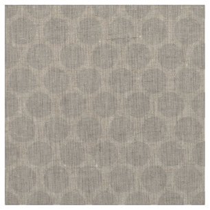 Linen Beige Mod Dots Fabric