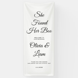 Linen Bridal Halloween Shower, Fabric Wedding  Banner