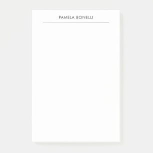 Linen Classical Minimalist Professional Plain Post-it Notes