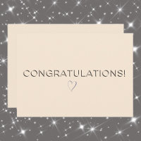 Linen Colour Elegant All Occasion Congrats Flat