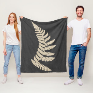 Linen Fern Fleece Blanket