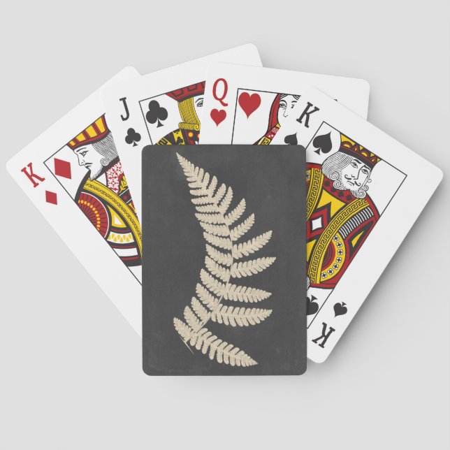 Linen Fern Playing Cards (Back)
