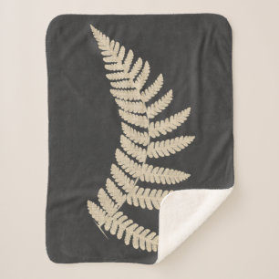Linen Fern Sherpa Blanket