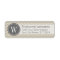 Linen & Grey Chevron Pattern with Monogram