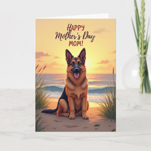Linen Happy Mothers Day Mom Card