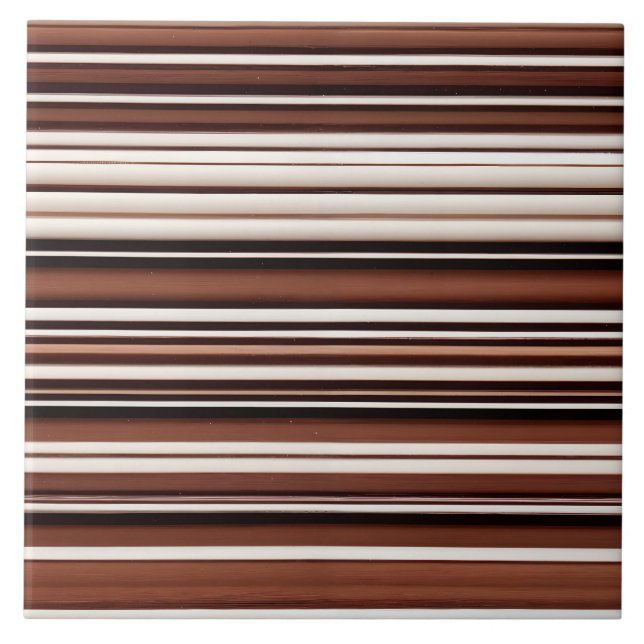 Linen Luxury Modern Brown White Texture Collection Ceramic Tile (Front)