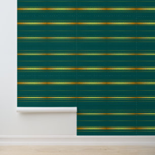 Linen Luxury Modern Green Gold Texture Collection Wallpaper