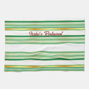 Linen Luxury Popular Green Gold Texture Collection Tea Towel