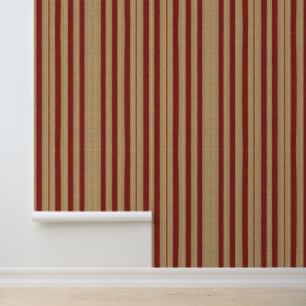 Linen Luxury Trendy Burgundy Gold Collection Wallpaper