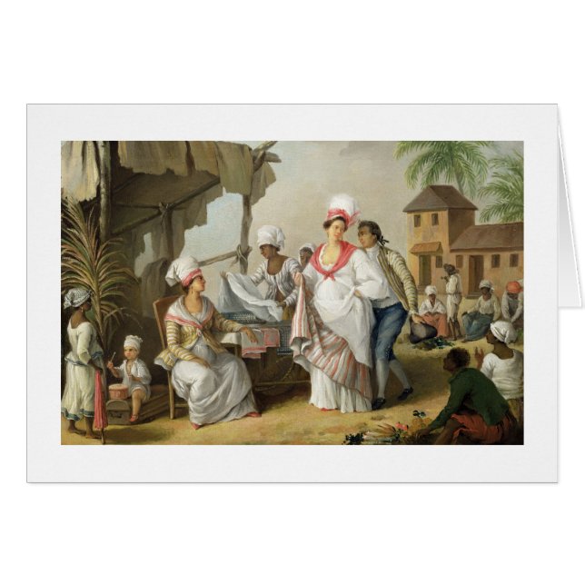 Linen Market, Roseau, Dominica, c.1780 (oil on can (Front Horizontal)