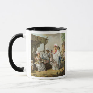 Linen Market, Roseau, Dominica, c.1780 (oil on can Mug