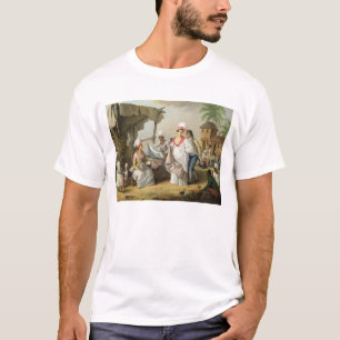 Linen Market, Roseau, Dominica, c.1780 (oil on can T-Shirt
