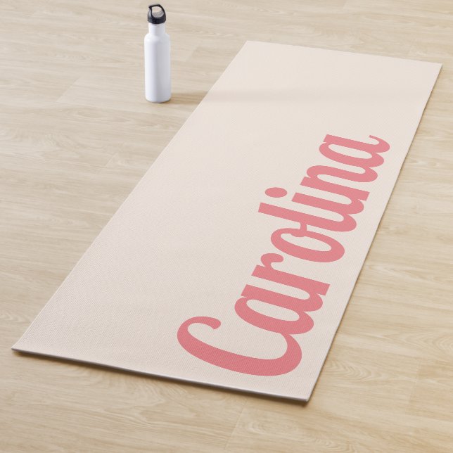 Linen Modern Name | Stylish Simple Yoga Mat (In Situ)
