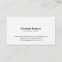 Linen Modernist Professional Consultant Manager