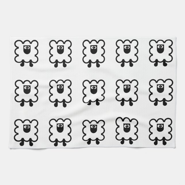 Linen of kitchen SHEEP Tea Towel (Horizontal)