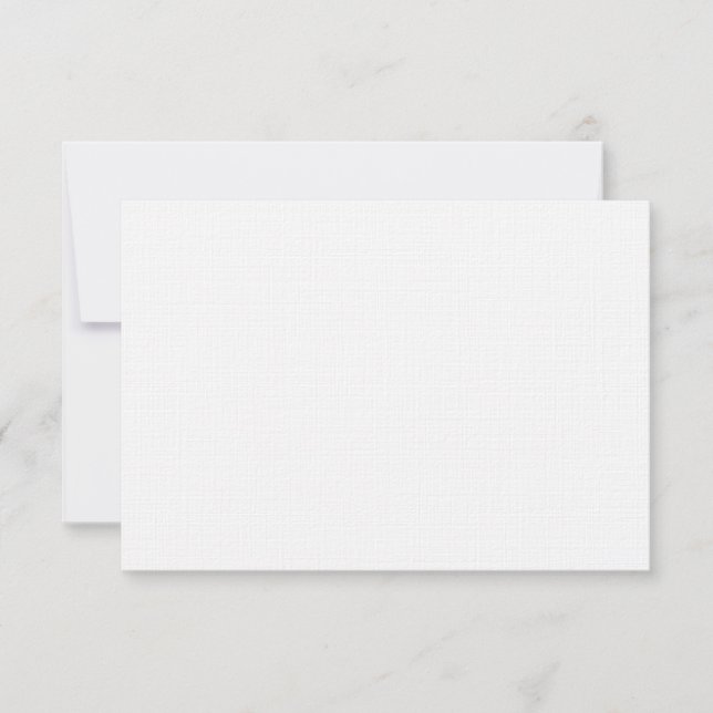 Linen Paper Wedding RSVP Response Card (Front)