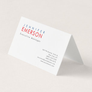 Linen professional minimalist modern plain business card