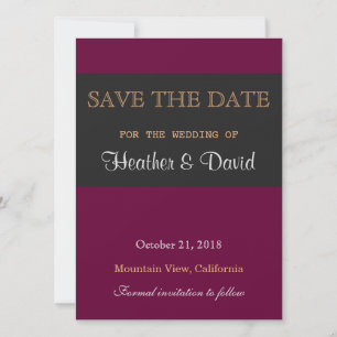 Linen Save the Date Wedding Love Invitation