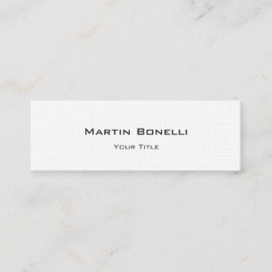 Linen Slim Trendy Personalise Mini Business Card