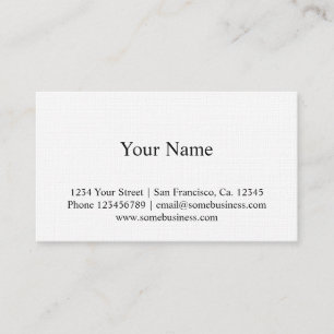 Linen texture business card template