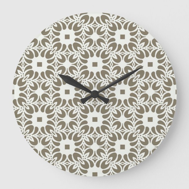 Linen Trellis Large Clock (Front)