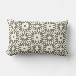 Linen Trellis Lumbar Cushion