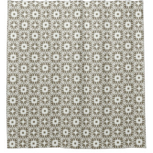 Linen Trellis Shower Curtain