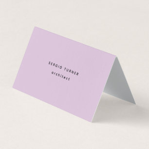 Linen Trendy Minimalist Professional Business Card