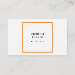 Linen Trendy Minimalist Professional Business Card