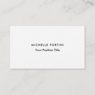 Linen Trendy Minimalist Professional Modern Business Card