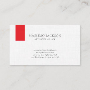 Linen Unique Attorney at Law Simple Business Card