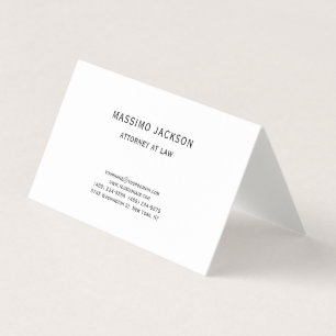 Linen Unique Attorney at Law Simple Business Card