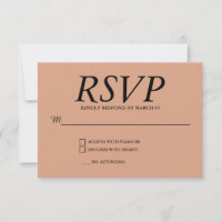 Linen Wedding RSVP Response Reply Modern