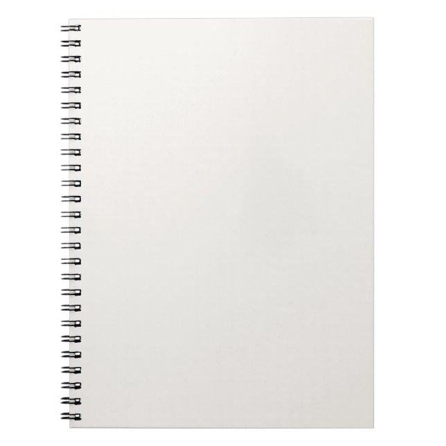 Linen White, Off-White  Notebook (Front)