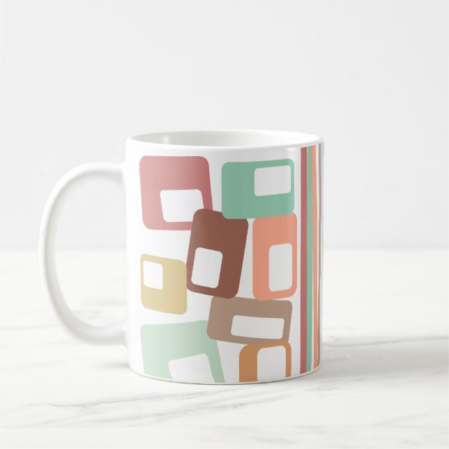 Lines and Rectangles  Coffee Mug (Left)