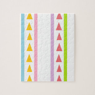 Lines and triangles pattern jigsaw puzzle