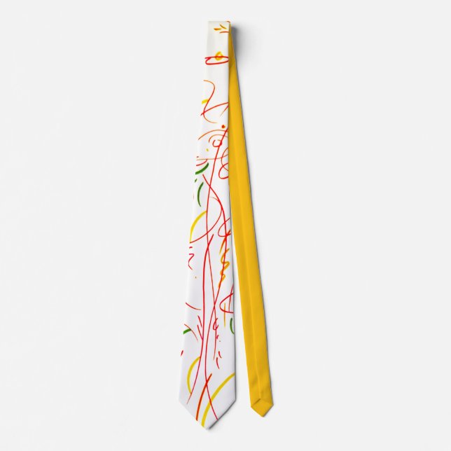 Lines in colored loops tie (Front)