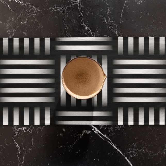 Lines Intersecting Art Long Table Runner (table runner)
