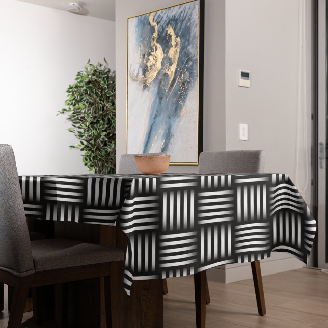Lines Intersecting Art Tablecloth (lines tablecloth)