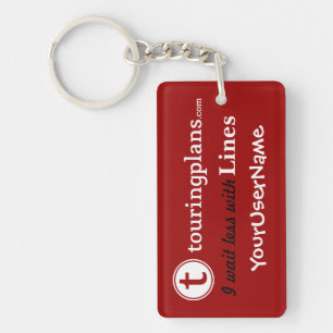 Lines Key Chain (Red)