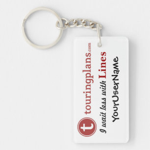 Lines Key Chain (White)