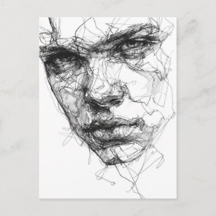 Lines of a Fractured Gaze Postcard