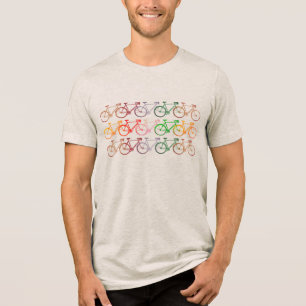 Lines of Colour Bicycles Tri-Blend Shirt