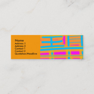"Lines of Communication" Abstract Mini Business Card